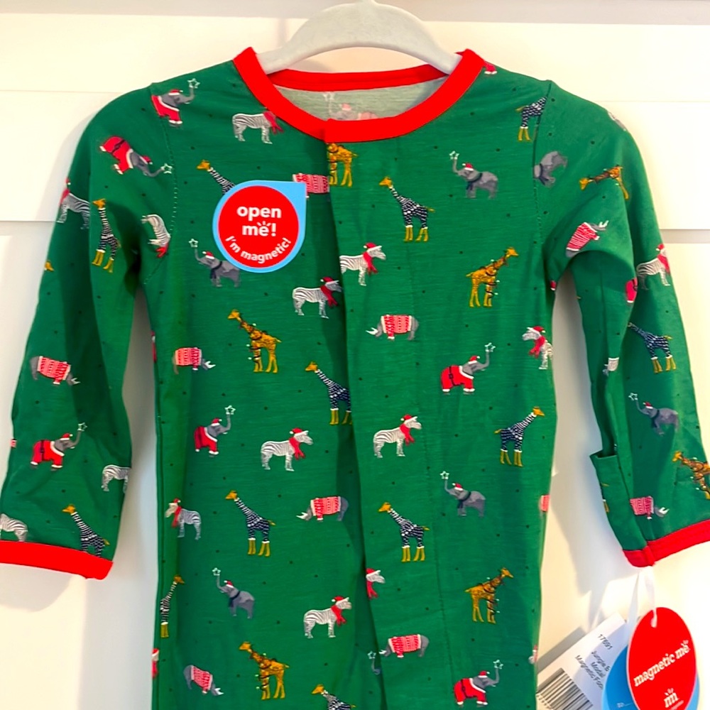 NWT Magnetic Me “Jungle Bells” Footie